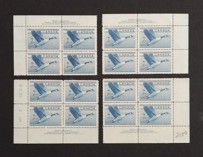 Canada 320 Plate Blocks Matched Set No. 2 VF MNH