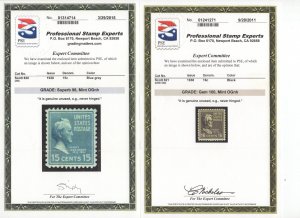 US #803-#834 ALL MINT NH. 19 Graded Stamps. SMQ + SCV $2142.85