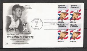 US #2097 Roberto Clemente FDC