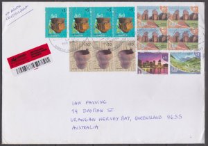 ARGENTINA - 2012 AIR MAIL ENVELOPE TO AUSTRALIA WITH 13-STAMPS