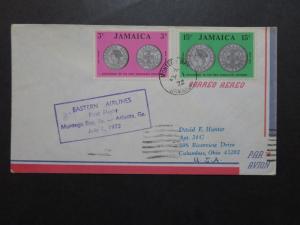 Jamaica Eastern Airlines 1972 F33-32 Flight Cover - Z9771