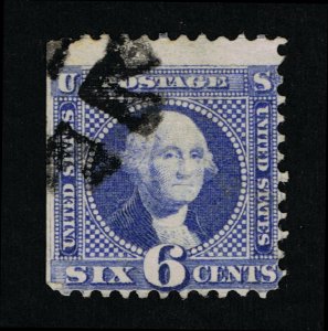 VERY AFFORDABLE GENUINE SCOTT #115 USED 1869 G-GRILL GEOMETRIC CANCEL #12990