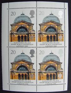 Great Britain, Scott 1314a, MNH mini sheet of 4