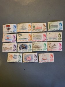 Stamps Bahamas Scott #204-18 never hinged