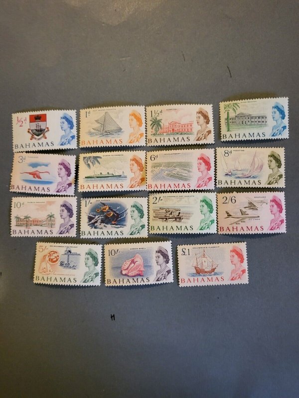 Stamps Bahamas Scott #204-18  hinged