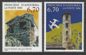 Andorra French 1996 Churches VF MNH (474-5)