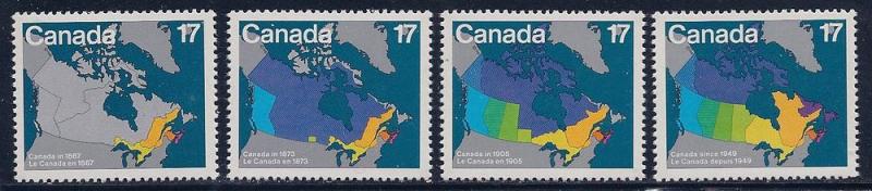 Canada Scott #'s 890 - 893 MNH