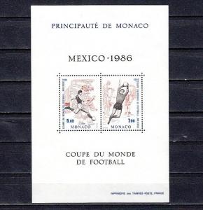 Monaco, Scott cat. 1532. World Cup Soccer sheet of 2. ^