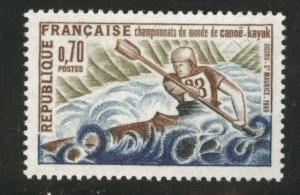 FRANCE Scott 1254 MNH** 1969 Kayak stamp