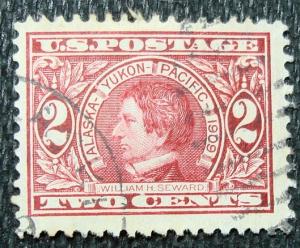 US #370 Used Single, William H. Seward, SCV $2.25 L13