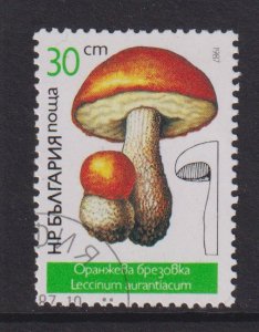 Bulgaria   #3234  cancelled  1987  mushrooms  30s