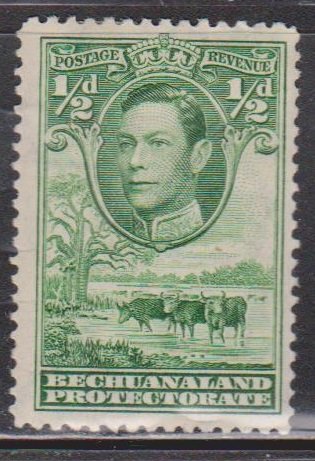 BECHUANALAND PROTECTORATE Scott # 124 MH - KGVI & Cattle