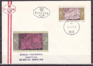 Austria, Scott cat. 864. Organ Music Instrument issue. First day cover.