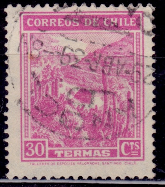 Chile 1938, Mineral Spa, 30c, sc#202, used