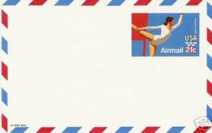 #UXC18 Olympics 1980 Airmail Postal Card - MInt