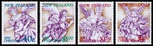 New Zealand Scott 1004-1007 (1990) Mint NH VF Complete Set, CV $6.05 C