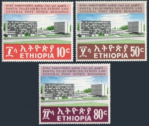 Ethiopia 572-574,MNH.Michel 656-658. Post,Telecommunications,P.O.buildings,1970.