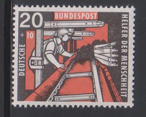 Germany,  20+10pf Miner (SC# B358) MNH