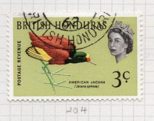 British Honduras 1962 Issue Fine Used 3c. Birds NW-207864