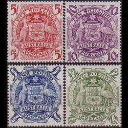 AUSTRALIA 1949 - Scott# 218-21 Arms Set of 4 LH