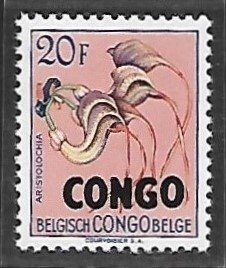 Congo Democratic Republic # 338 - Aristolochia, Overprint - MNH.....{KlBl24}