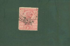 PATIALA INDIAN STATE 45 USED BIN $0.50