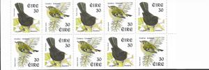 Ireland - # 1106Bc Goldcrest & Blackbird - 30p. Bklt.