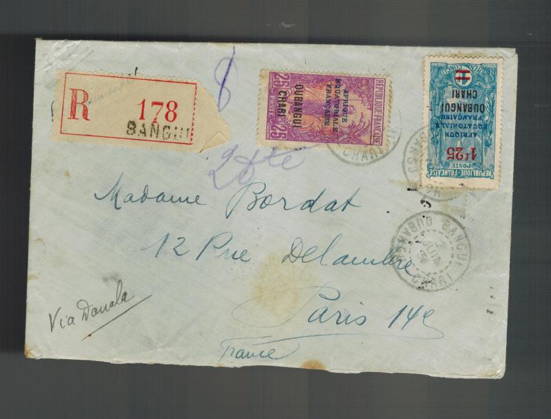 1931 Ubangi Shari AOF Cover to France