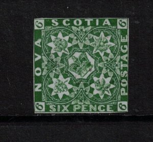 Nova Scotia #5 Used Fine Ever So Lightly Cancelled Appears Mint **With Cert.**