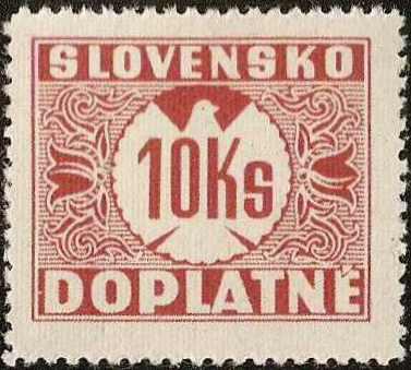 Slovakia 1939 10k Numeral Postage Due