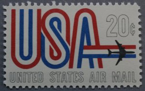 United States #C75 20 Cent USA Jet Plane Airmail MNH