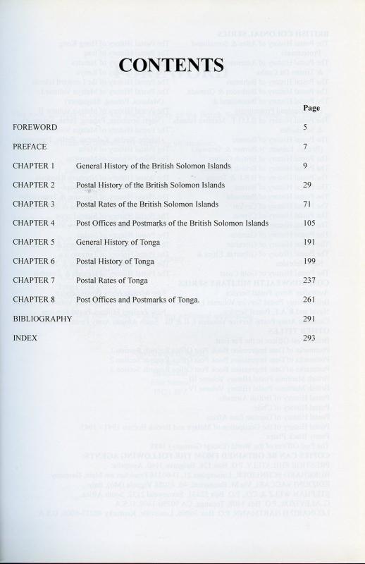 THE POSTAL HISTORY OF BRITISH SOLOMON ISLANDS & TONGA BY EDWARD B. PROUD