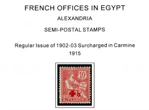 COLOR PRINTED FRENCH OFFICES ABROAD 1885-1944 STAMP ALBUM PAGES (66 ill. pages)