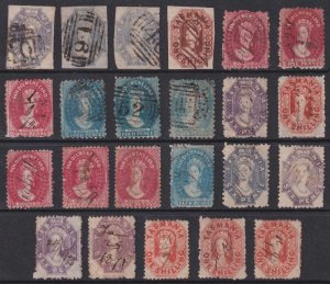 TASMANIA - INTERESTING GROUP OF 23 USED STAMPS - P583