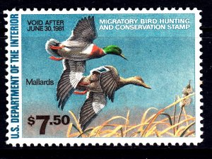 United States 1981 Duck Migratory Bird Hunting Mint MNH SC RW47