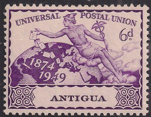 Antigua 1949 KGV1 6d Purple Universal Postal Union SG 116 Umm  ( K1148 )