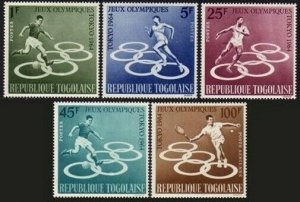 Togo 491-494,C43,imperf,C43a,MNH.Michel 435-439 A,B,Bl.15. Olympics Tokyo-1964.