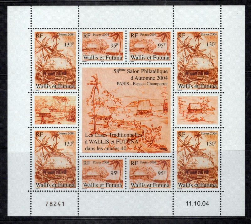 Wallis & Futuna Islands 595-596 MNH Traditional Houses ZAYIX 0324L0127