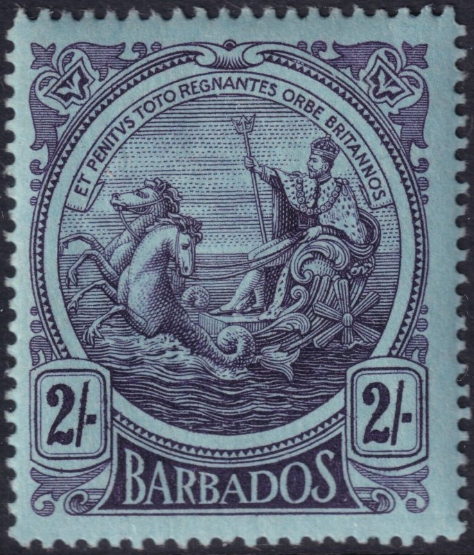 Sc# 137 Barbados 1916 - 1918 Seal of the Colony 2/ issue MVLH CV $22.50