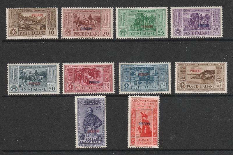 Piscopi (Dodecanese Is)) the Garibaldi set MH