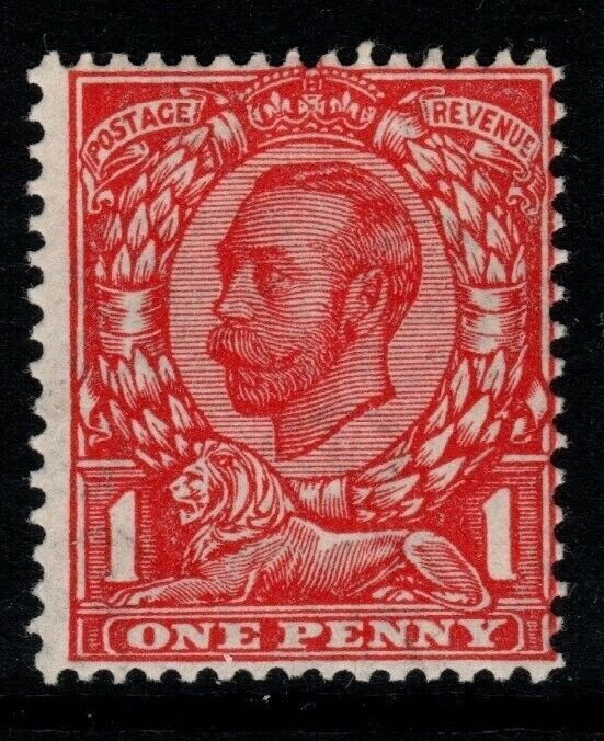 GB SG349 N13(2) 1912 1d BRIGHT SCARLET WMK MULTIPLE CYPHER MNH