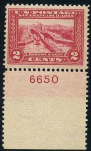 US Scott #398 Mint VF; Never Hinged