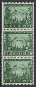 Germany Reich Scott # B241, mint nh, strip of 3