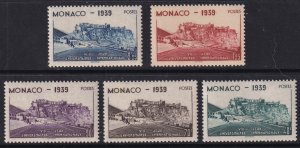 Sc# 177 / 181 Monaco 1939 8th International University Games set MNH CV $22.50