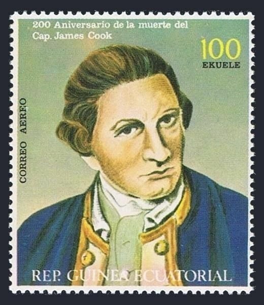 Eq Guinea Michel 146l,Bl.E311,MNH. Capt James Cook-200,200th death Ann.1979.