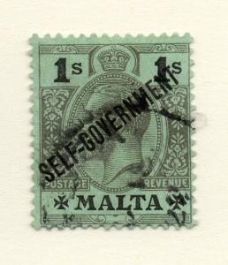 Malta 1922 Early Issue Fine Used 1S. Optd 249042