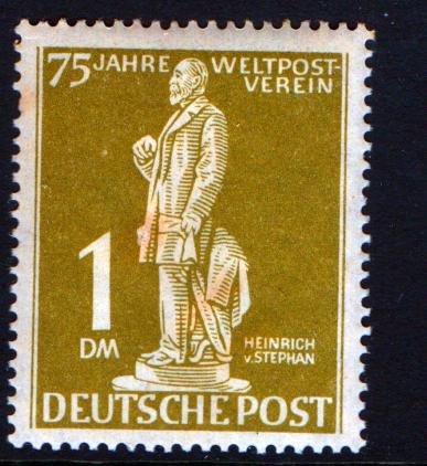 BERLIN  N40 MINT HINGED STATUE OF HEINRICH VON STEPHAN ISSUE 1949