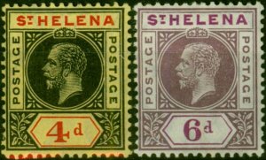 St Helena 1913 Set of 2 SG85-86 Fine LMM (2)