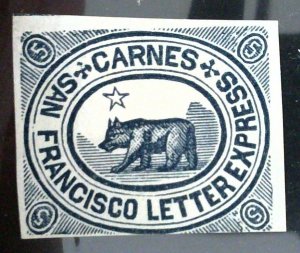 Scott#35L Local - L100 Design  - Forgery A - Carnes City Letter Express