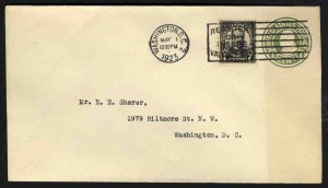 United States First Day Covers #559 Cat$185, 1923 7c McKinley on 1c Stationer...